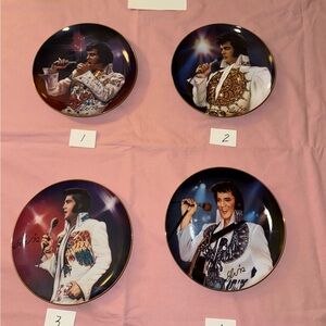 Set of Decorative Elvis Presley Plates